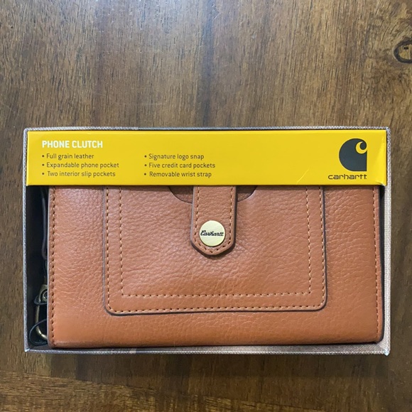 Carhartt Bags Carhartt Womens Signature Phone Clutch In Tan Poshmark